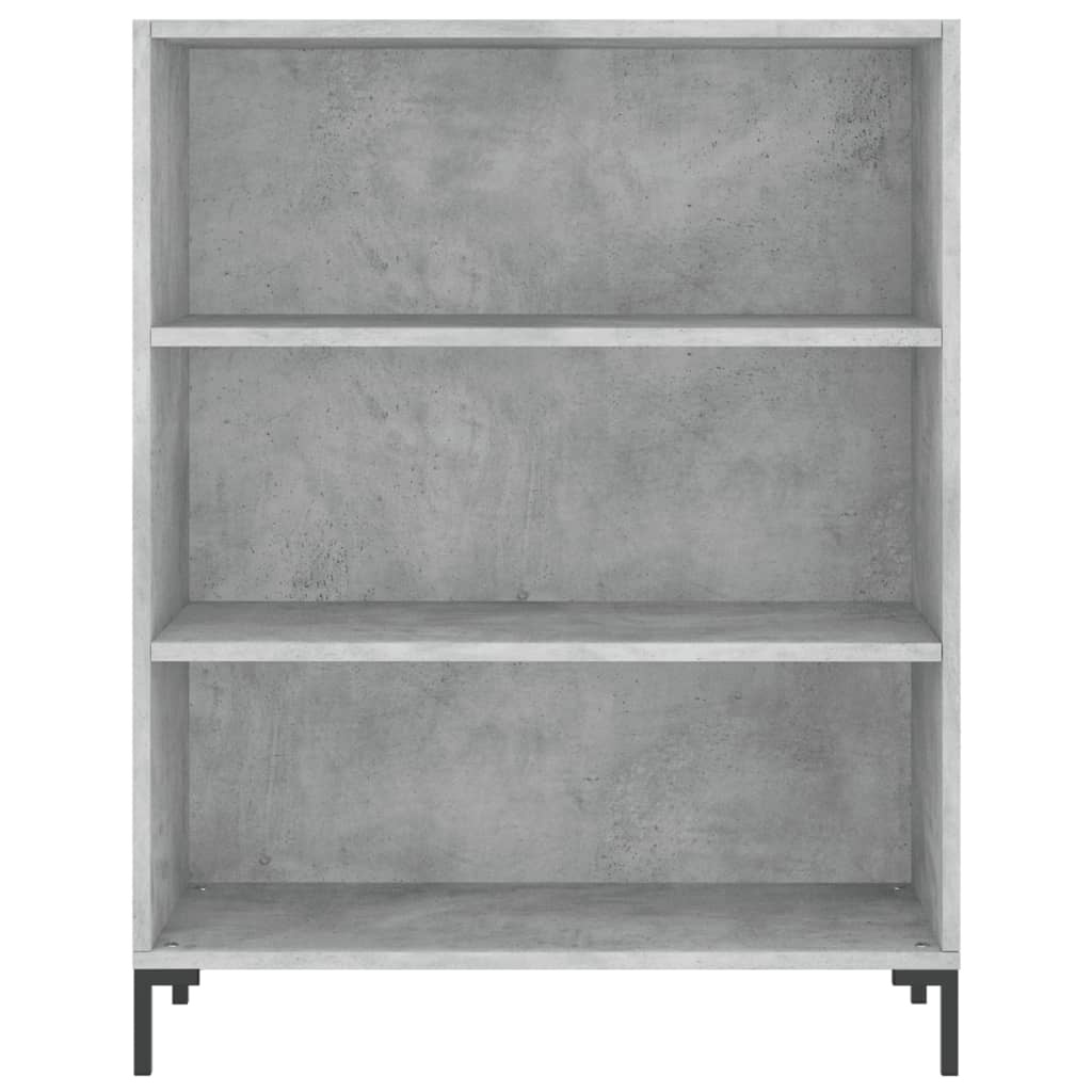 VidaXL Boekenkast 69,5x32,5x90 cm bewerkt hout betongrijs