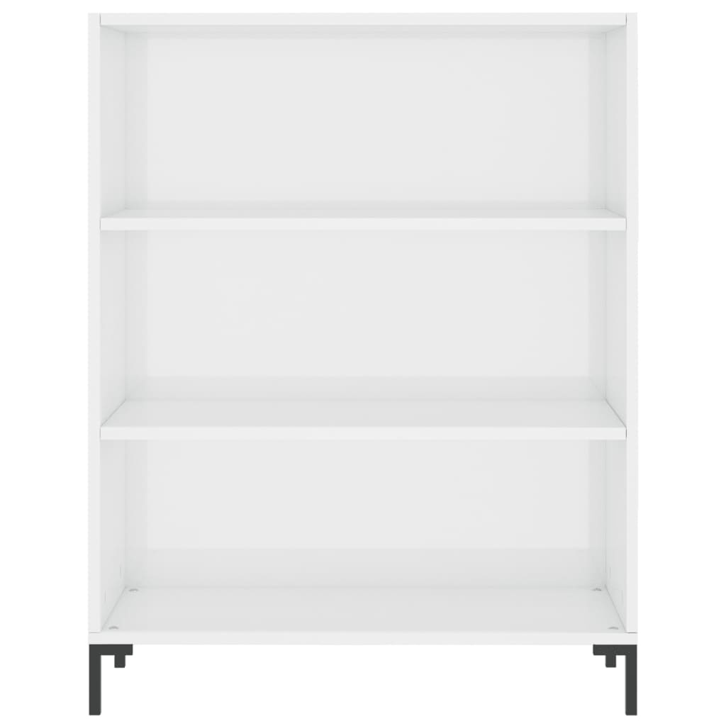 VidaXL Boekenkast 69,5x32,5x90 cm bewerkt hout hoogglans wit