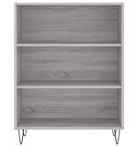 VidaXL Boekenkast 69,5x32,5x90 cm bewerkt hout grijs sonoma eikenkleur