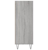 VidaXL Boekenkast 69,5x32,5x90 cm bewerkt hout grijs sonoma eikenkleur