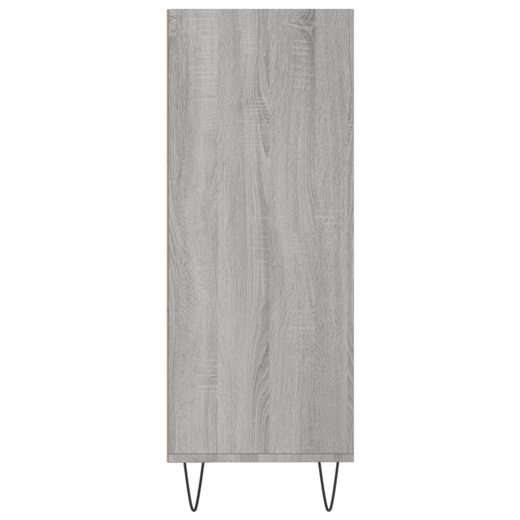 VidaXL Boekenkast 69,5x32,5x90 cm bewerkt hout grijs sonoma eikenkleur