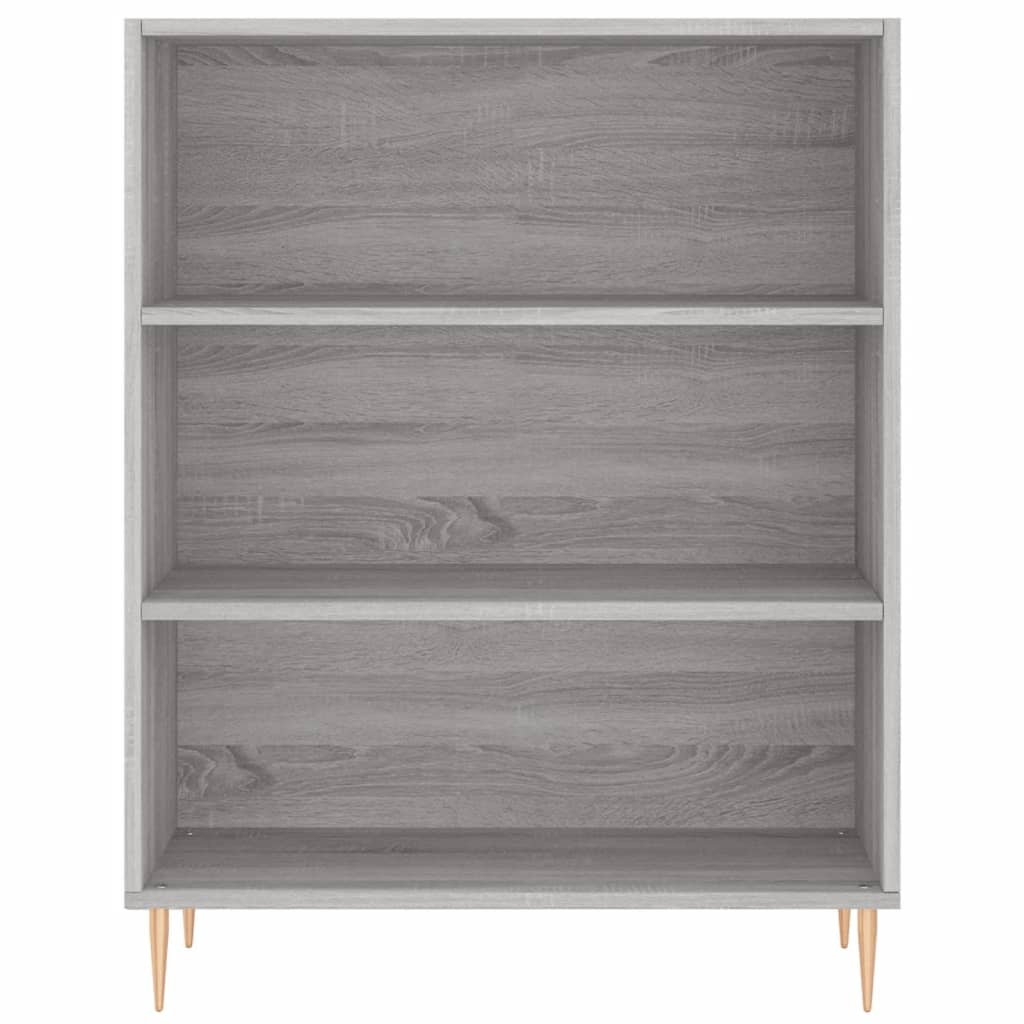VidaXL Boekenkast 69,5x32,5x90 cm bewerkt hout grijs sonoma eikenkleur
