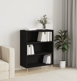 VidaXL Boekenkast 69,5x32,5x90 cm bewerkt hout zwart