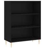 VidaXL Boekenkast 69,5x32,5x90 cm bewerkt hout zwart