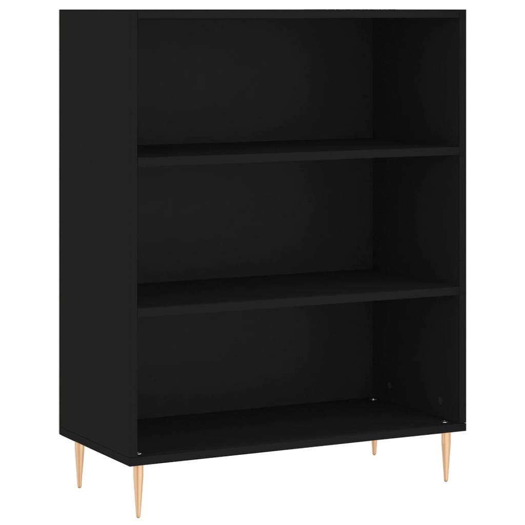 VidaXL Boekenkast 69,5x32,5x90 cm bewerkt hout zwart