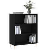 VidaXL Boekenkast 69,5x32,5x90 cm bewerkt hout zwart