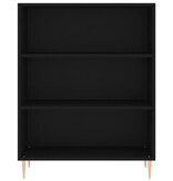 VidaXL Boekenkast 69,5x32,5x90 cm bewerkt hout zwart