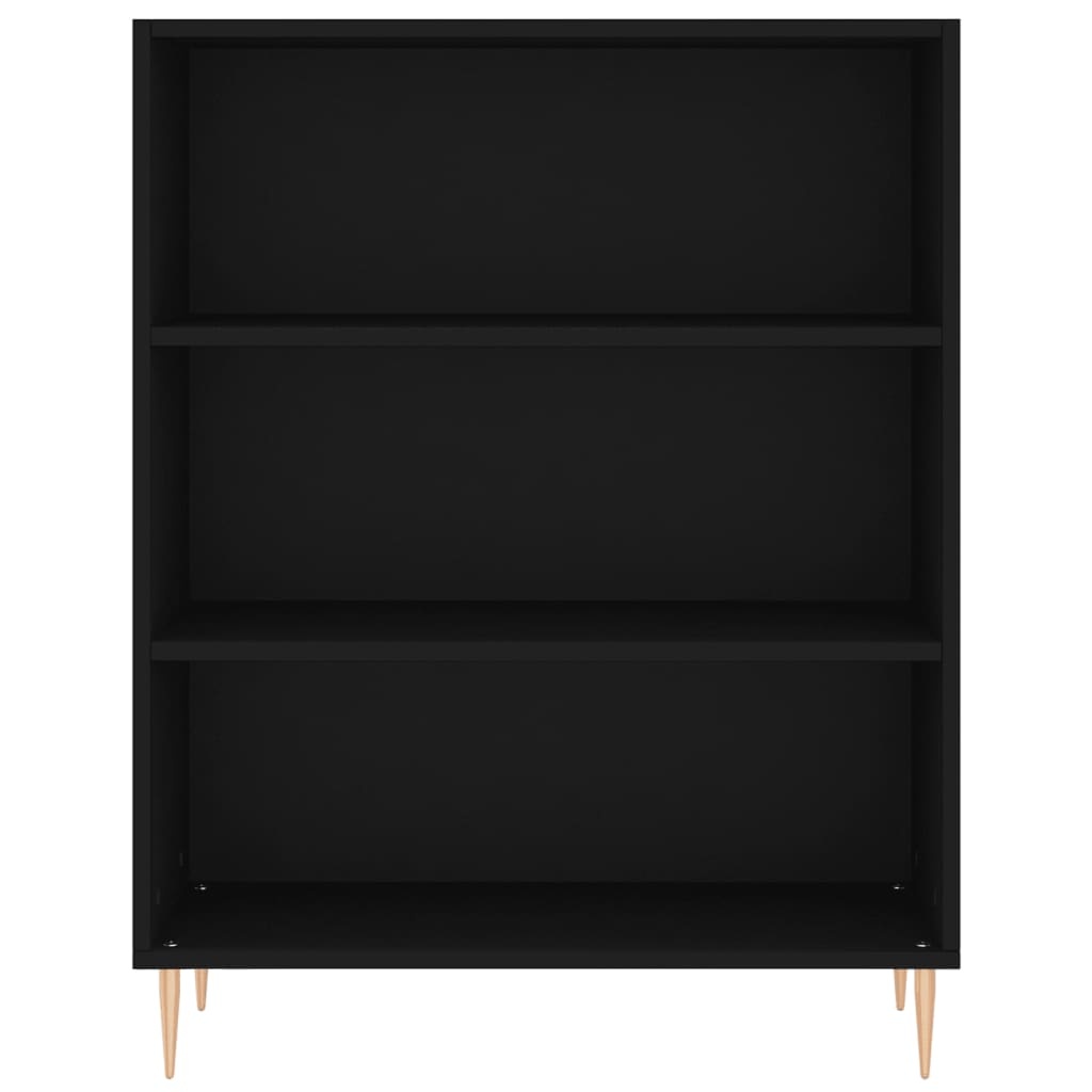 VidaXL Boekenkast 69,5x32,5x90 cm bewerkt hout zwart
