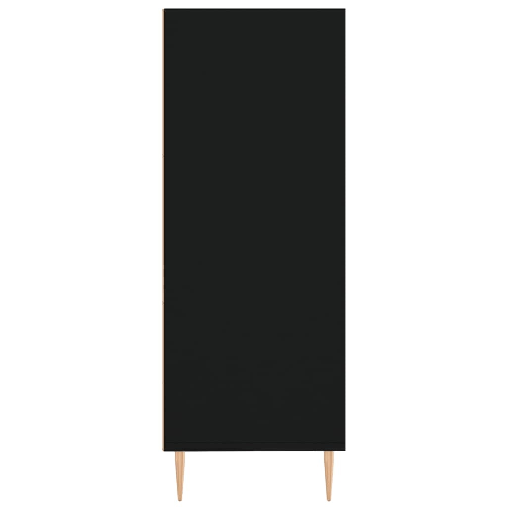 VidaXL Boekenkast 69,5x32,5x90 cm bewerkt hout zwart
