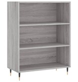 VidaXL Boekenkast 69,5x32,5x90 cm bewerkt hout grijs sonoma eikenkleur