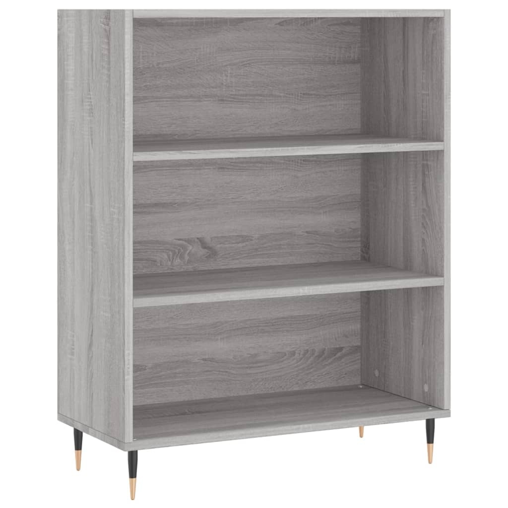 VidaXL Boekenkast 69,5x32,5x90 cm bewerkt hout grijs sonoma eikenkleur