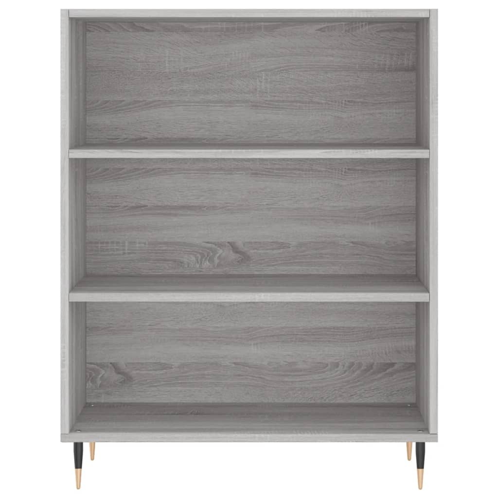 VidaXL Boekenkast 69,5x32,5x90 cm bewerkt hout grijs sonoma eikenkleur