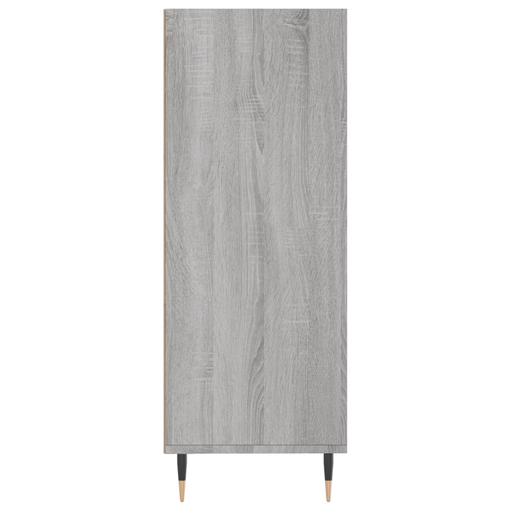 VidaXL Boekenkast 69,5x32,5x90 cm bewerkt hout grijs sonoma eikenkleur