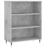 VidaXL Boekenkast 69,5x32,5x90 cm bewerkt hout betongrijs