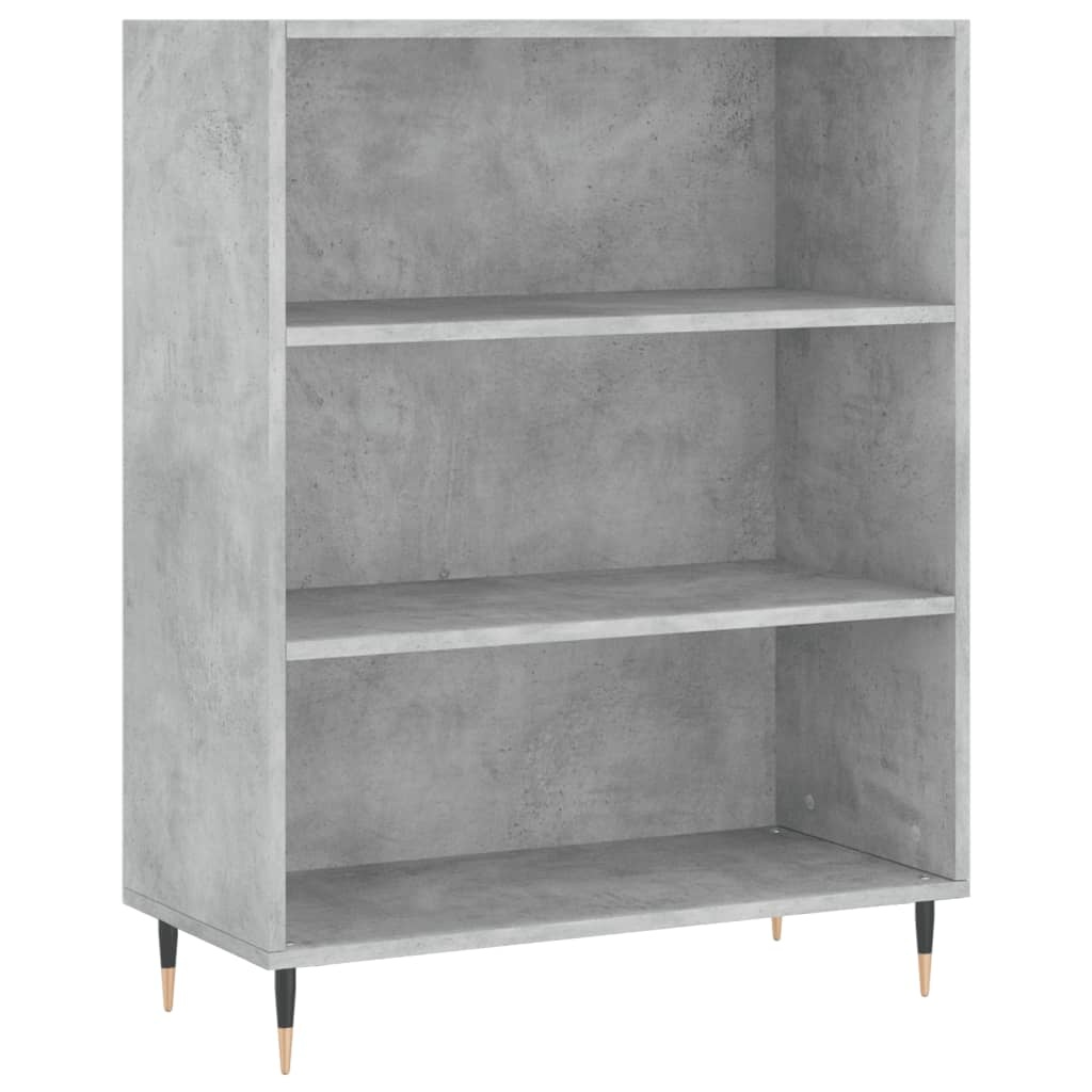 VidaXL Boekenkast 69,5x32,5x90 cm bewerkt hout betongrijs
