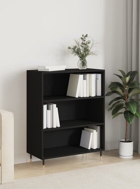 vidaXL Boekenkast 69,5x32,5x90 cm bewerkt hout zwart