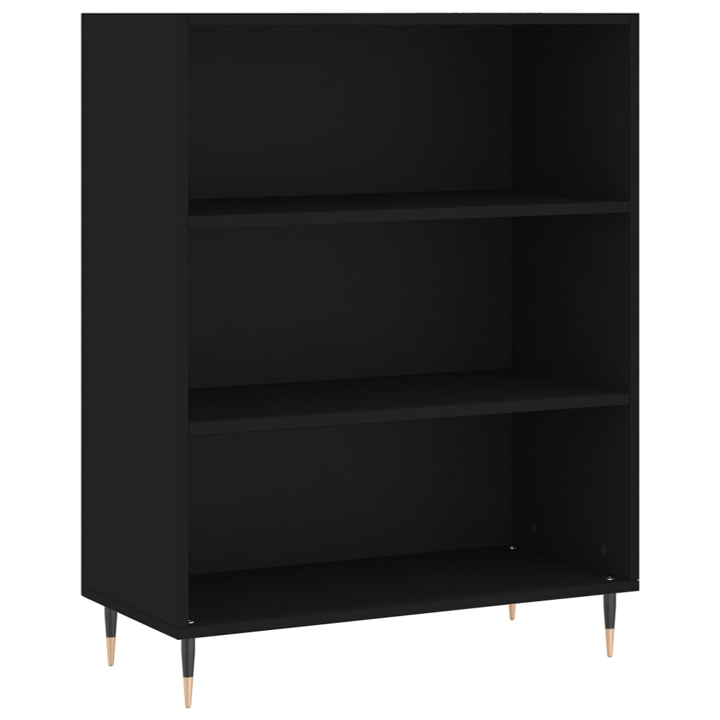 VidaXL Boekenkast 69,5x32,5x90 cm bewerkt hout zwart