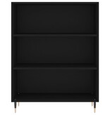 VidaXL Boekenkast 69,5x32,5x90 cm bewerkt hout zwart
