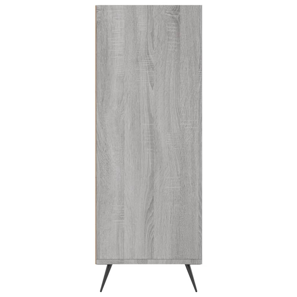 VidaXL Boekenkast 69,5x32,5x90 cm bewerkt hout grijs sonoma eikenkleur