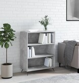 VidaXL Boekenkast 69,5x32,5x90 cm bewerkt hout betongrijs