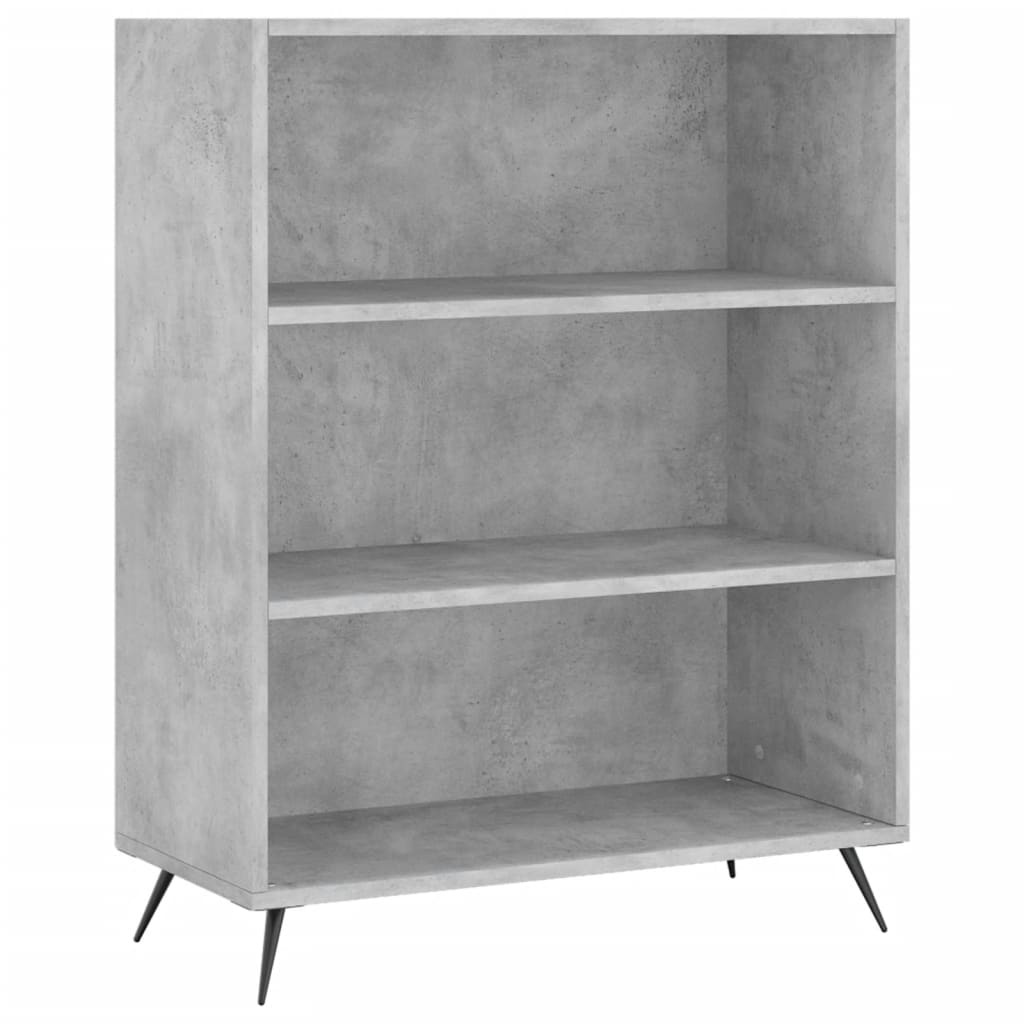 VidaXL Boekenkast 69,5x32,5x90 cm bewerkt hout betongrijs