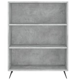 VidaXL Boekenkast 69,5x32,5x90 cm bewerkt hout betongrijs