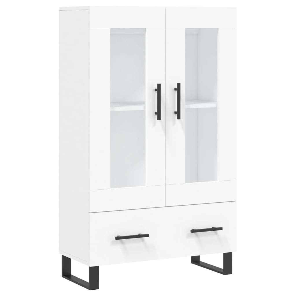 VidaXL Hoge kast 69,5x31x115 cm bewerkt hout wit