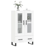 VidaXL Hoge kast 69,5x31x115 cm bewerkt hout wit