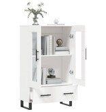 VidaXL Hoge kast 69,5x31x115 cm bewerkt hout wit