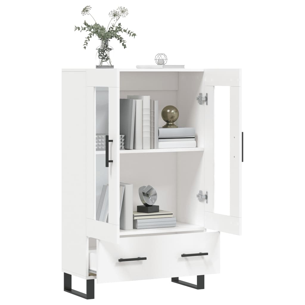 VidaXL Hoge kast 69,5x31x115 cm bewerkt hout wit