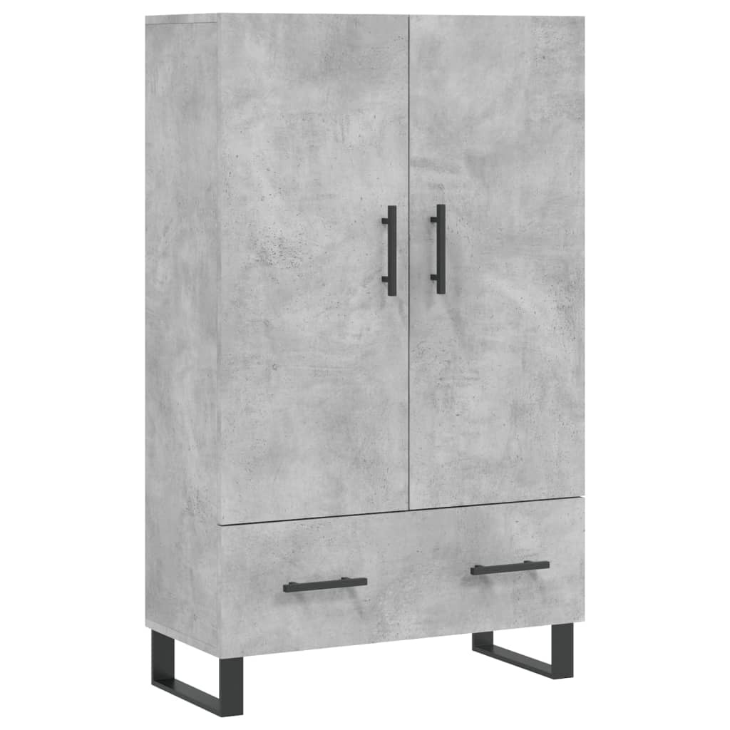 VidaXL Hoge kast 69,5x31x115 cm bewerkt hout betongrijs