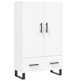 VidaXL Hoge kast 69,5x31x115 cm bewerkt hout wit