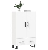 VidaXL Hoge kast 69,5x31x115 cm bewerkt hout wit