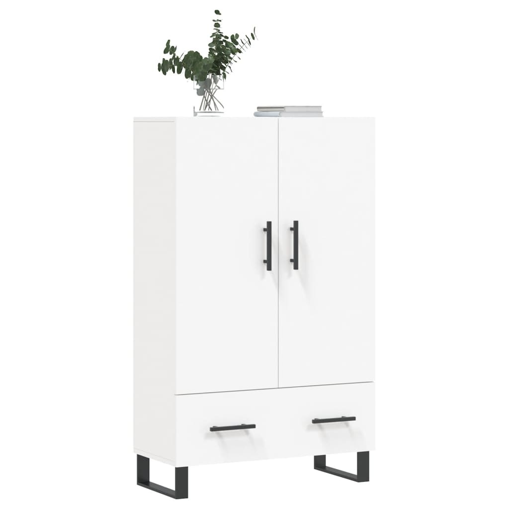 VidaXL Hoge kast 69,5x31x115 cm bewerkt hout wit