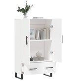 VidaXL Hoge kast 69,5x31x115 cm bewerkt hout wit