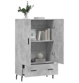 VidaXL Hoge kast 69,5x31x115 cm bewerkt hout betongrijs