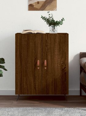 VidaXL Dressoir 69,5x34x90 cm bewerkt hout bruineikenkleurig