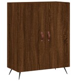 VidaXL Dressoir 69,5x34x90 cm bewerkt hout bruineikenkleurig