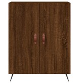 VidaXL Dressoir 69,5x34x90 cm bewerkt hout bruineikenkleurig