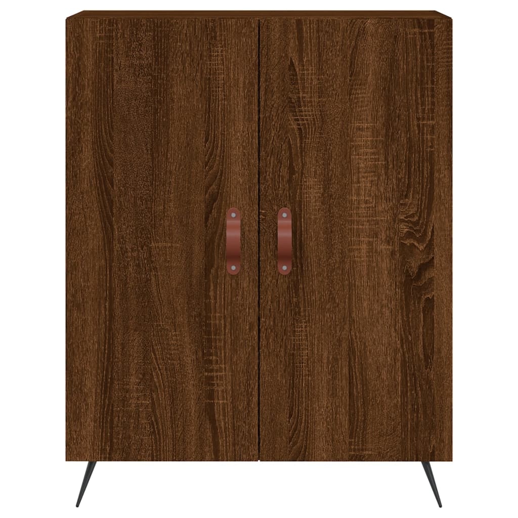 VidaXL Dressoir 69,5x34x90 cm bewerkt hout bruineikenkleurig
