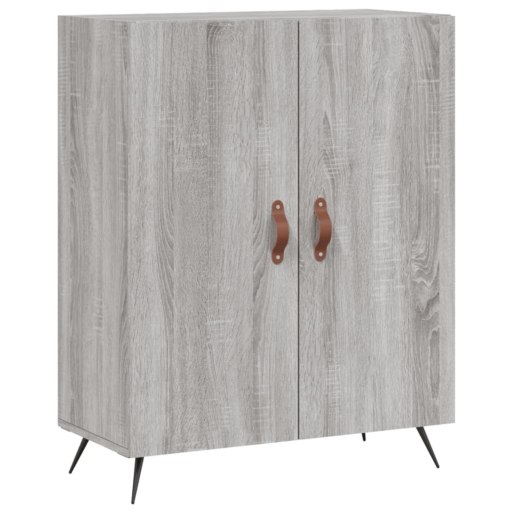 VidaXL Dressoir 69,5x34x90 cm bewerkt hout grijs sonoma eikenkleurig