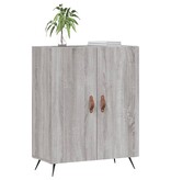 VidaXL Dressoir 69,5x34x90 cm bewerkt hout grijs sonoma eikenkleurig