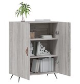 VidaXL Dressoir 69,5x34x90 cm bewerkt hout grijs sonoma eikenkleurig