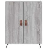 VidaXL Dressoir 69,5x34x90 cm bewerkt hout grijs sonoma eikenkleurig