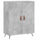 VidaXL Dressoir 69,5x34x90 cm bewerkt hout betongrijs