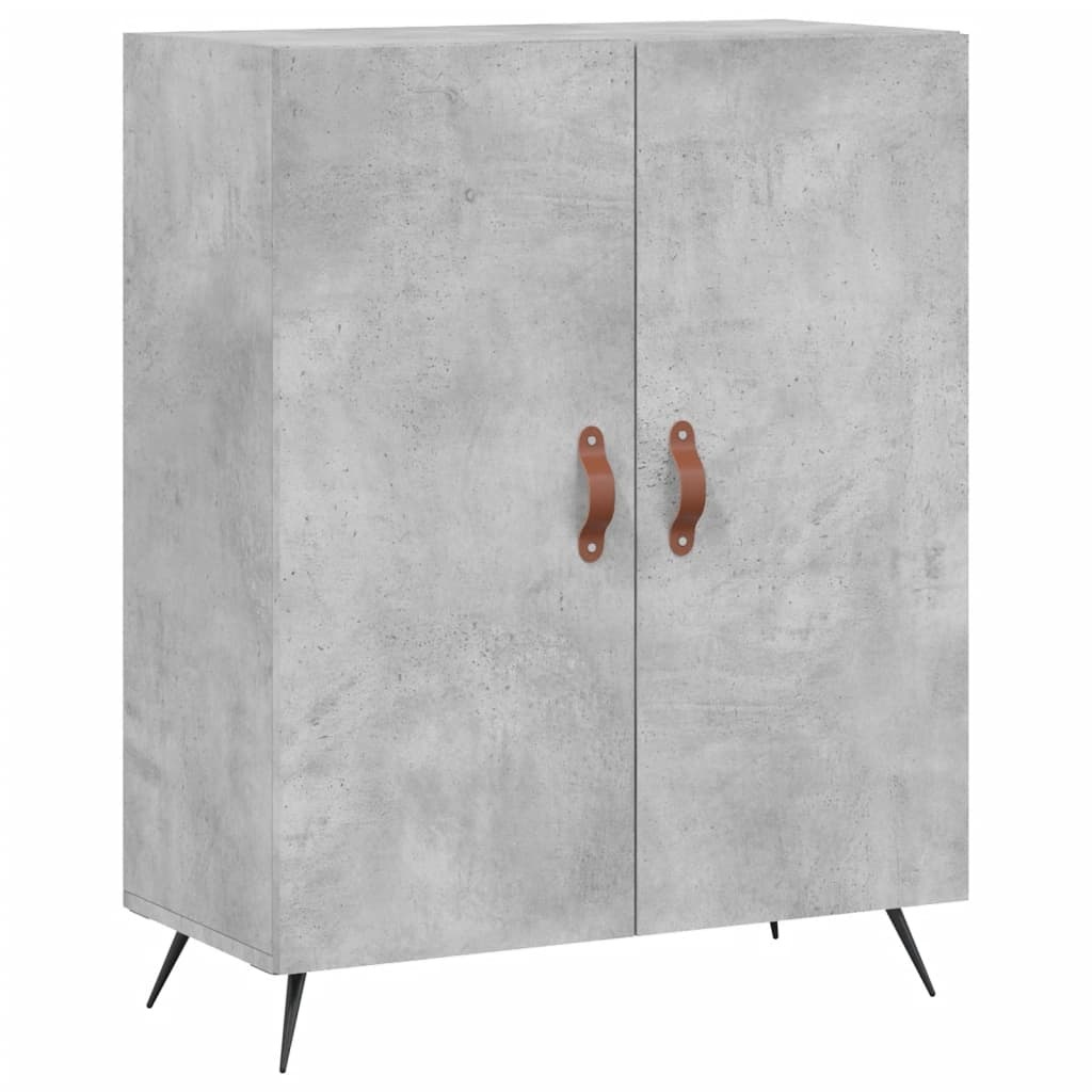 VidaXL Dressoir 69,5x34x90 cm bewerkt hout betongrijs