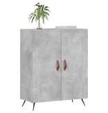 VidaXL Dressoir 69,5x34x90 cm bewerkt hout betongrijs
