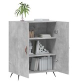 VidaXL Dressoir 69,5x34x90 cm bewerkt hout betongrijs