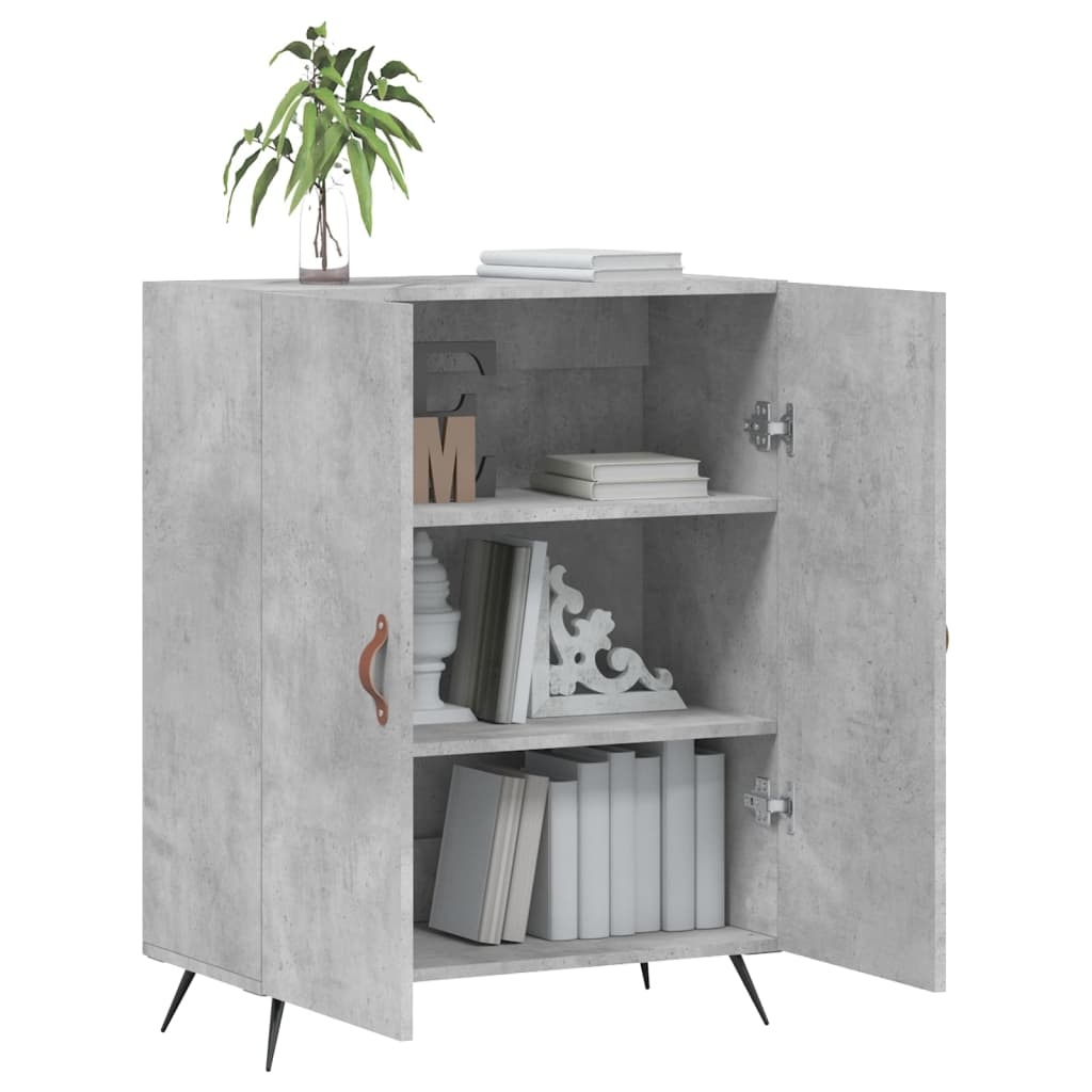 VidaXL Dressoir 69,5x34x90 cm bewerkt hout betongrijs