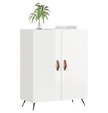 Dressoir 69,5x34x90 cm bewerkt hout hoogglans wit